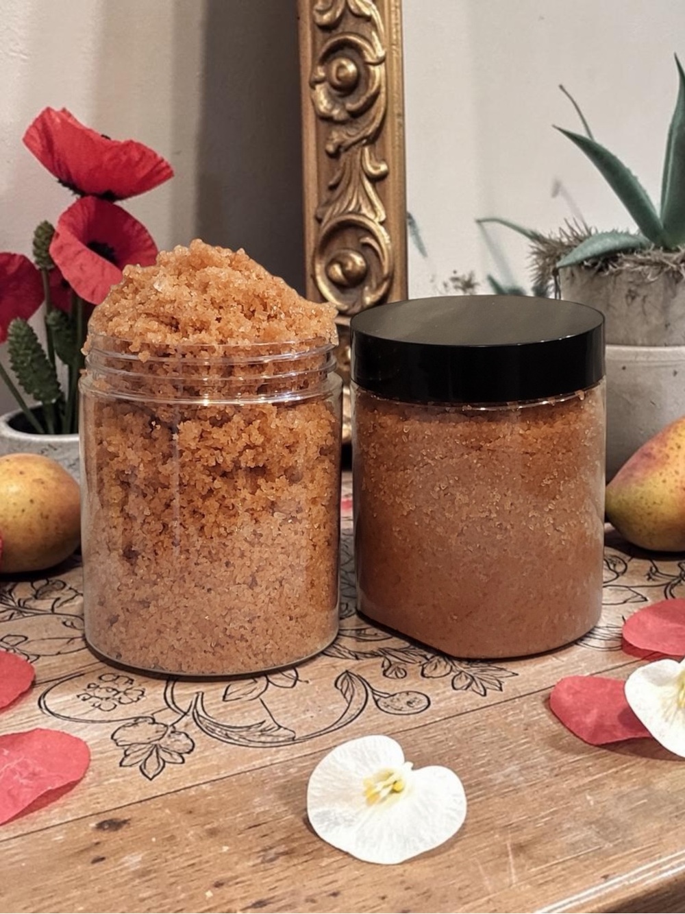 Exfoliating Scrub Pink Himalayan Salt Scrub Luxury Oils Orchid & Vine